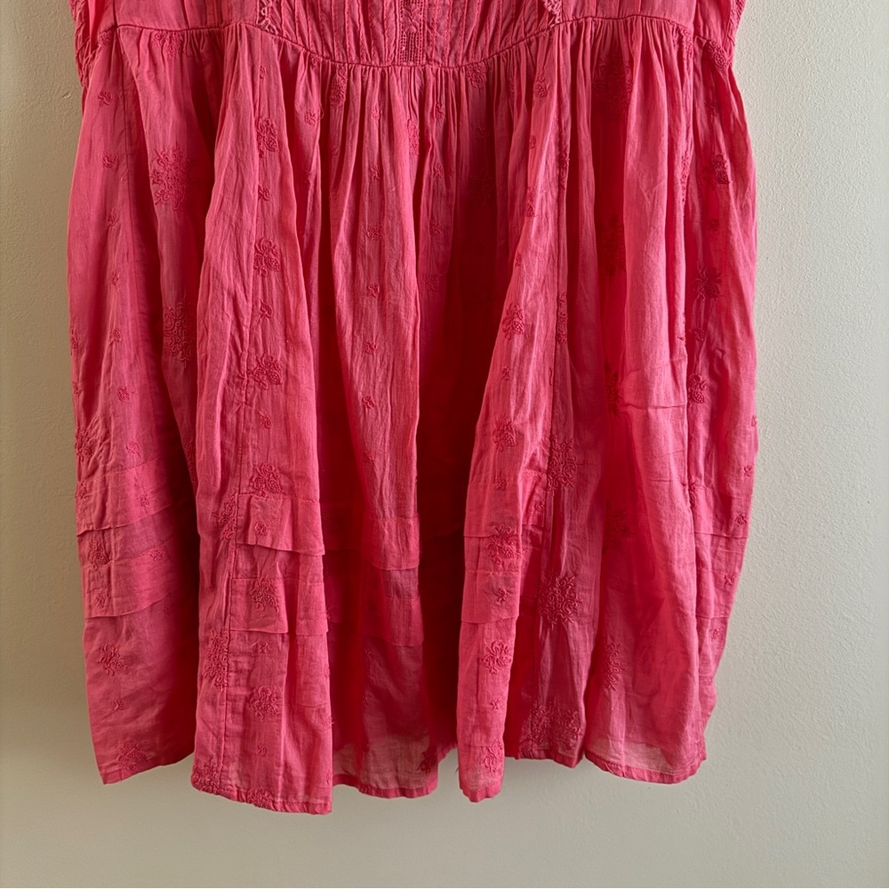 Free People Coral Pink Mini Dress - Picture 5 of 7